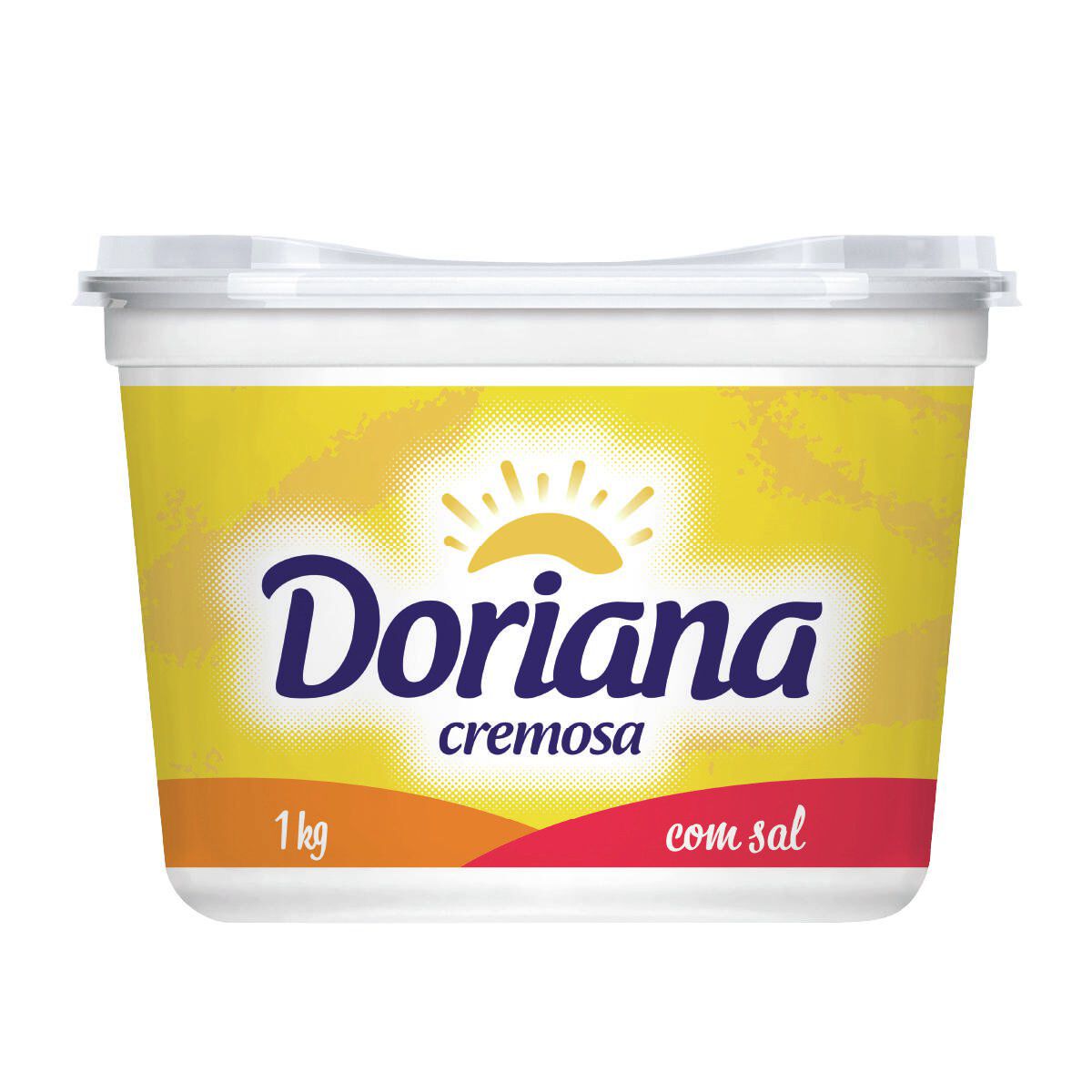Margarina Cremosa com Sal Doriana Pote 1kg&nbsp;