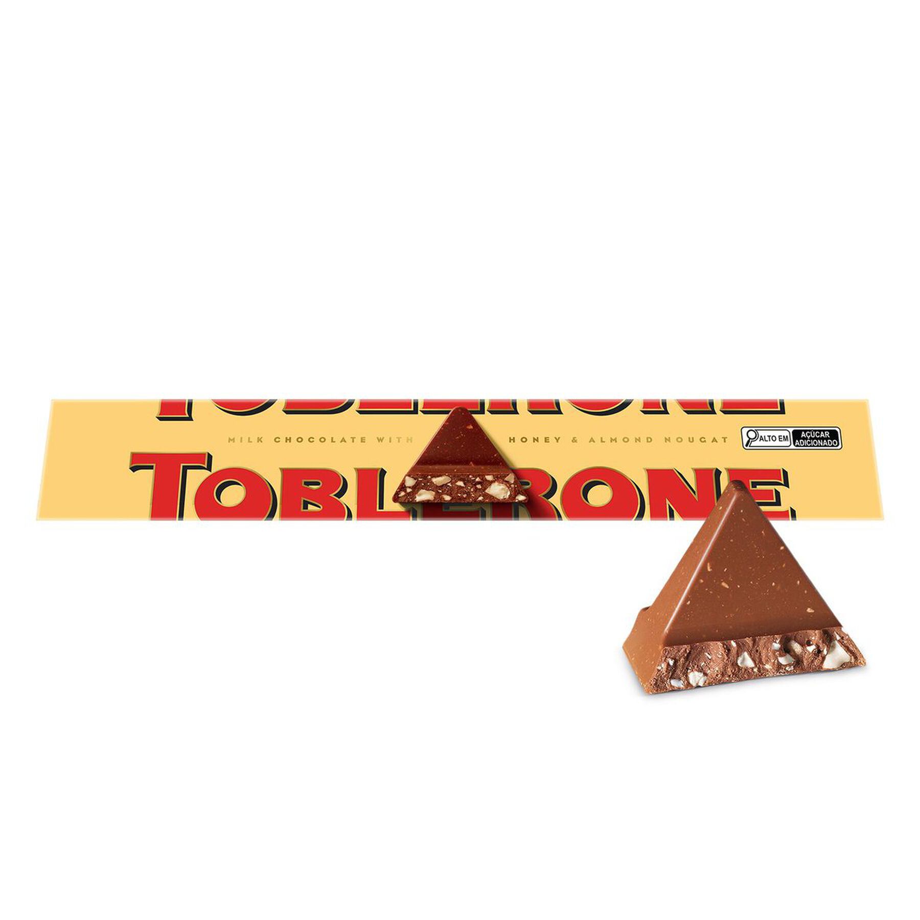 Chocolate ao Leite Nougat de Mel e Am&ecirc;ndoas Toblerone Caixa 100g