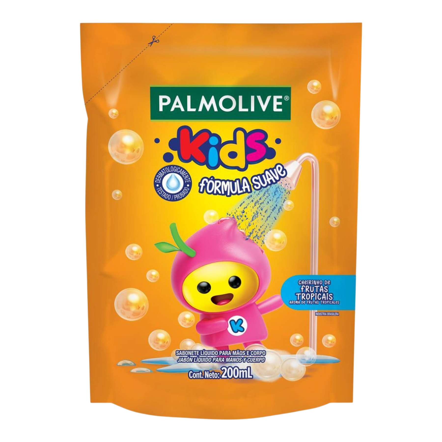 Sabonete L&iacute;quido Infantil Palmolive Kids Splashers Sach&ecirc; 200ml