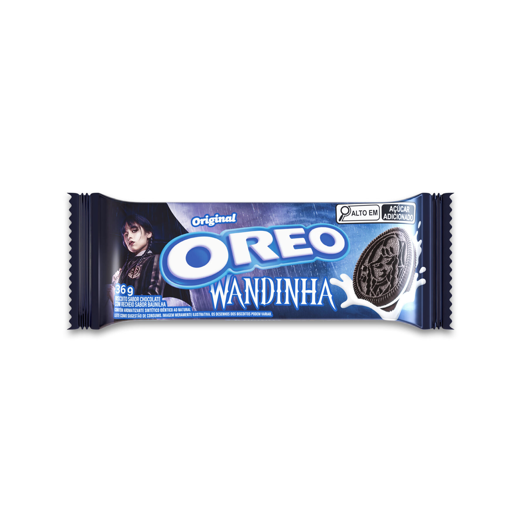 Biscoito Chocolate Recheio Baunilha Oreo Pacote 36g