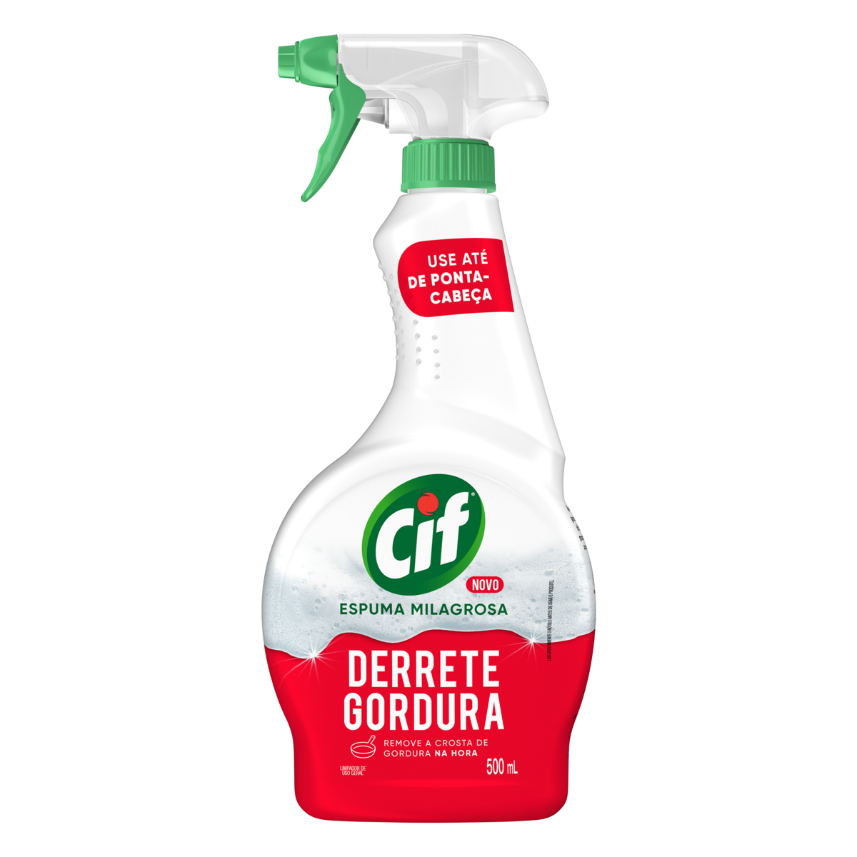 Limpador Derrete Gordura Espuma Milagrosa Cif Frasco 500ml - Borrifador