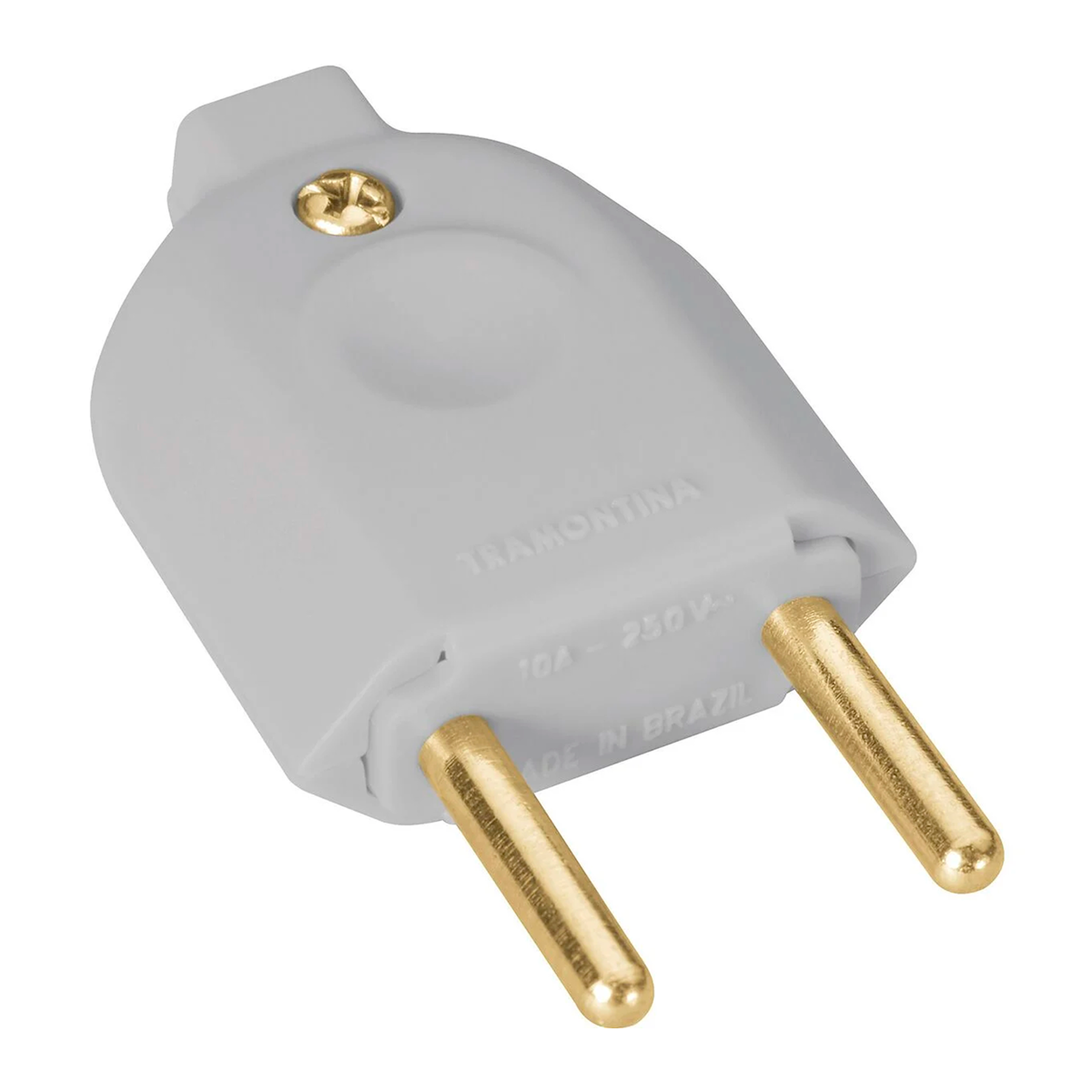 Plugue Macho 2P 10A 250V Tramontina