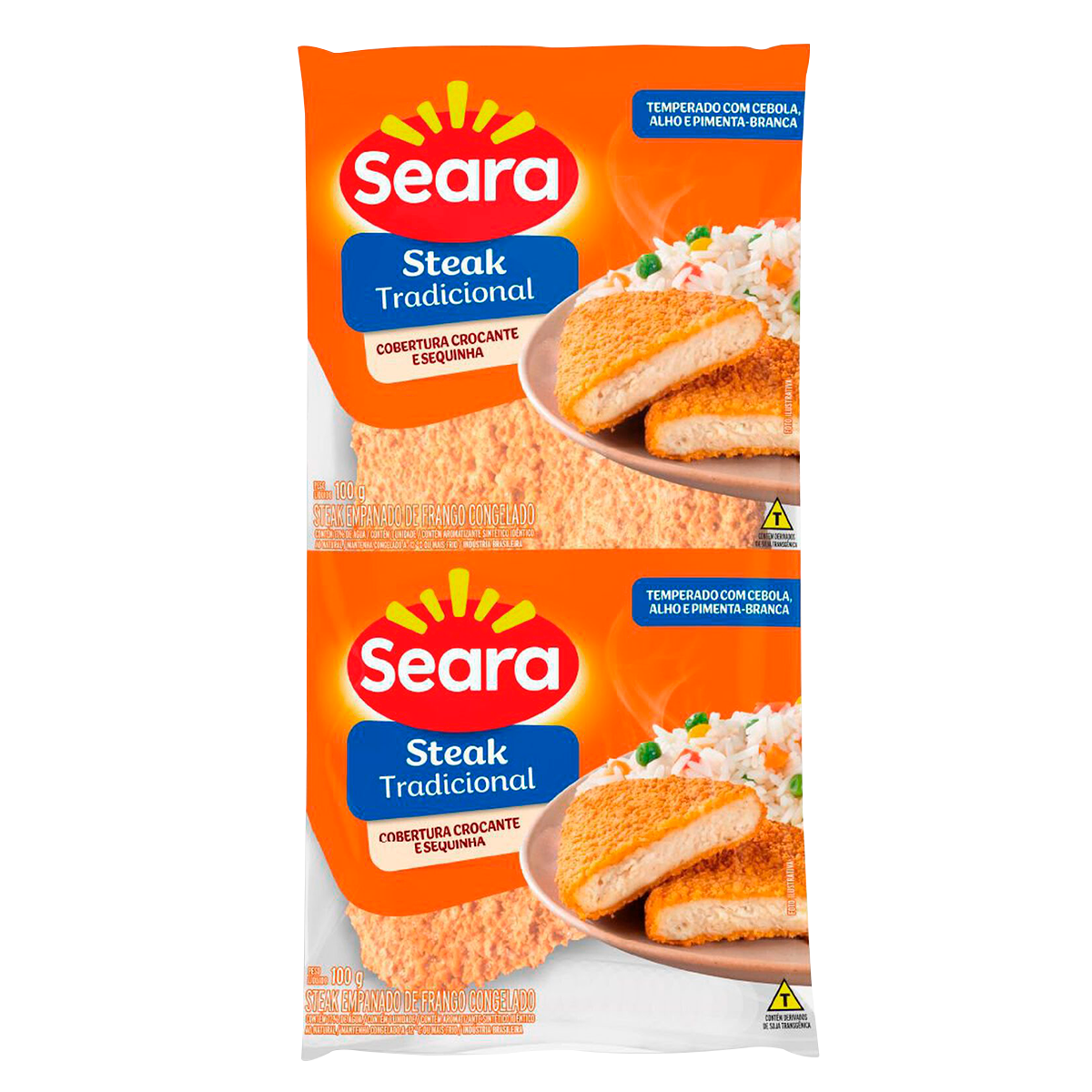 Empanado de Frango Steak Tradicional Seara Pacote 100g