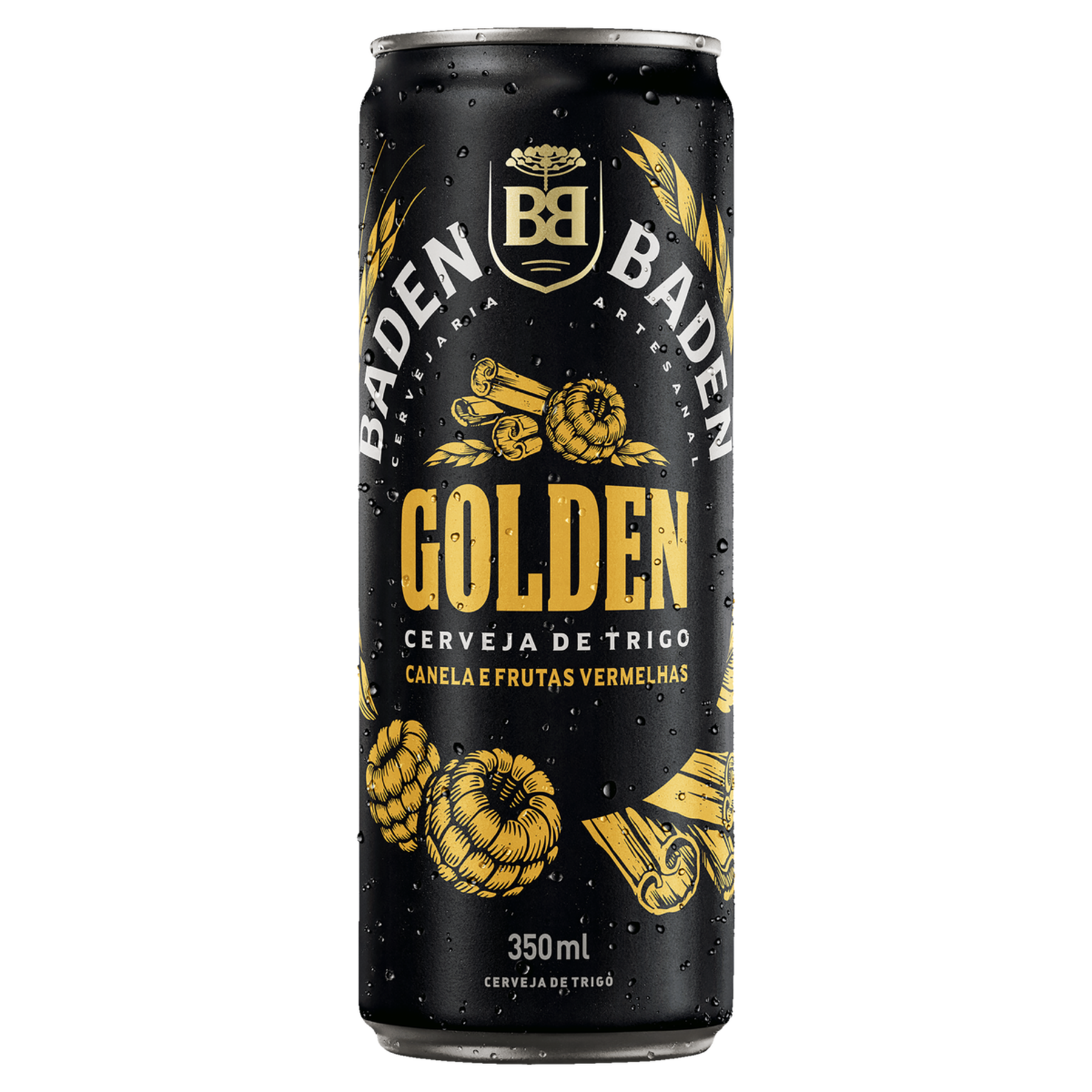 Cerveja Golden Canela e Frutas Vermelhas Baden Baden Lata 350ml