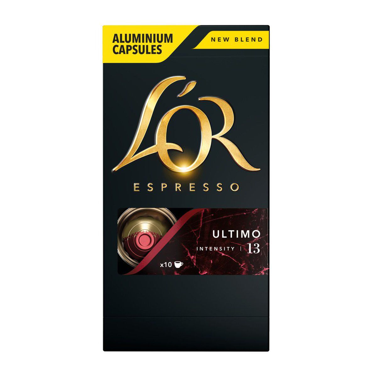 Caf&eacute; em C&aacute;psula Torrado e Mo&iacute;do Espresso Ultimo L'or Caixa 52g C/10 Unidades