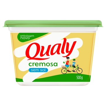 Margarina Cremosa sem Sal Qualy Pote 500g 