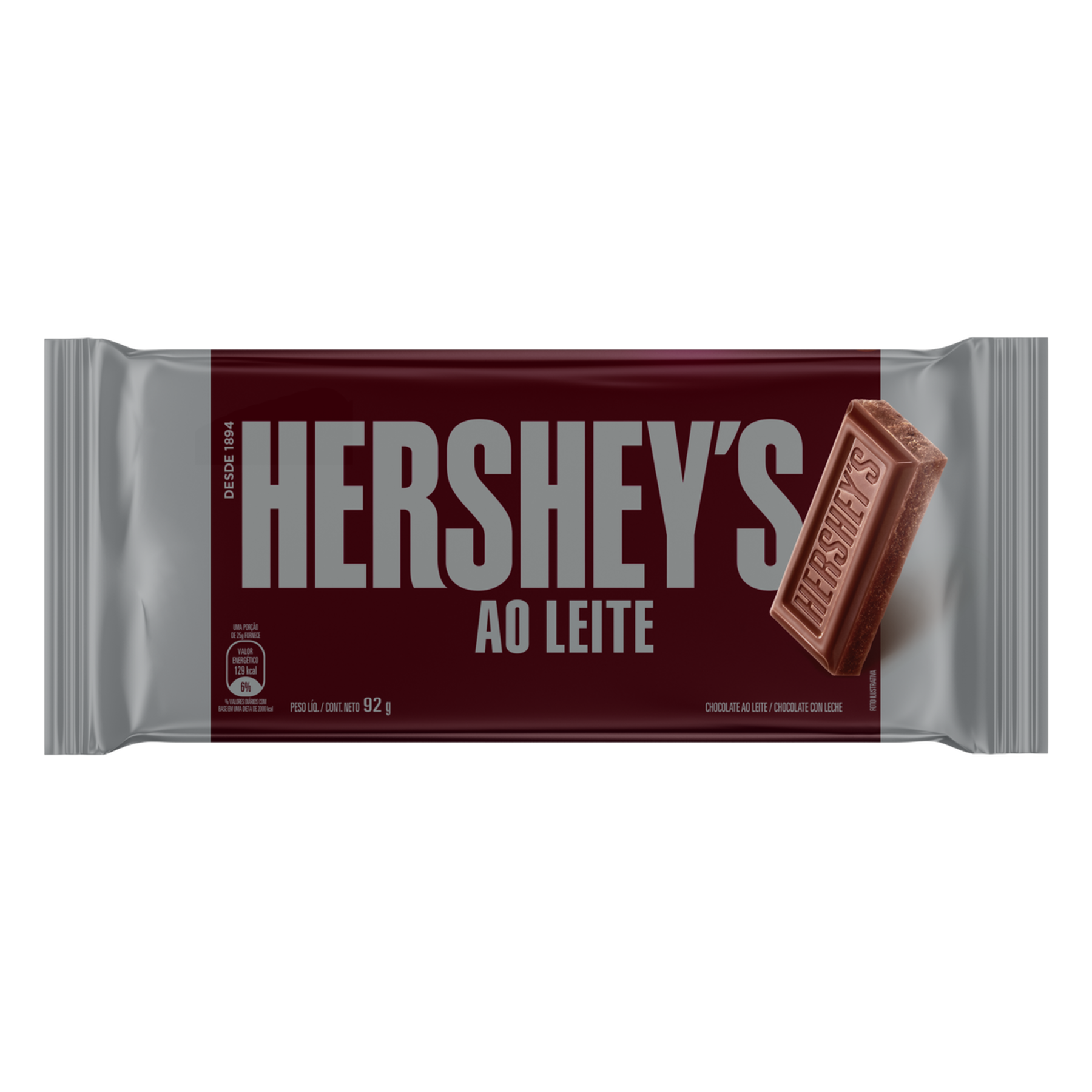 Chocolate ao Leite Hersheys Pacote 92g