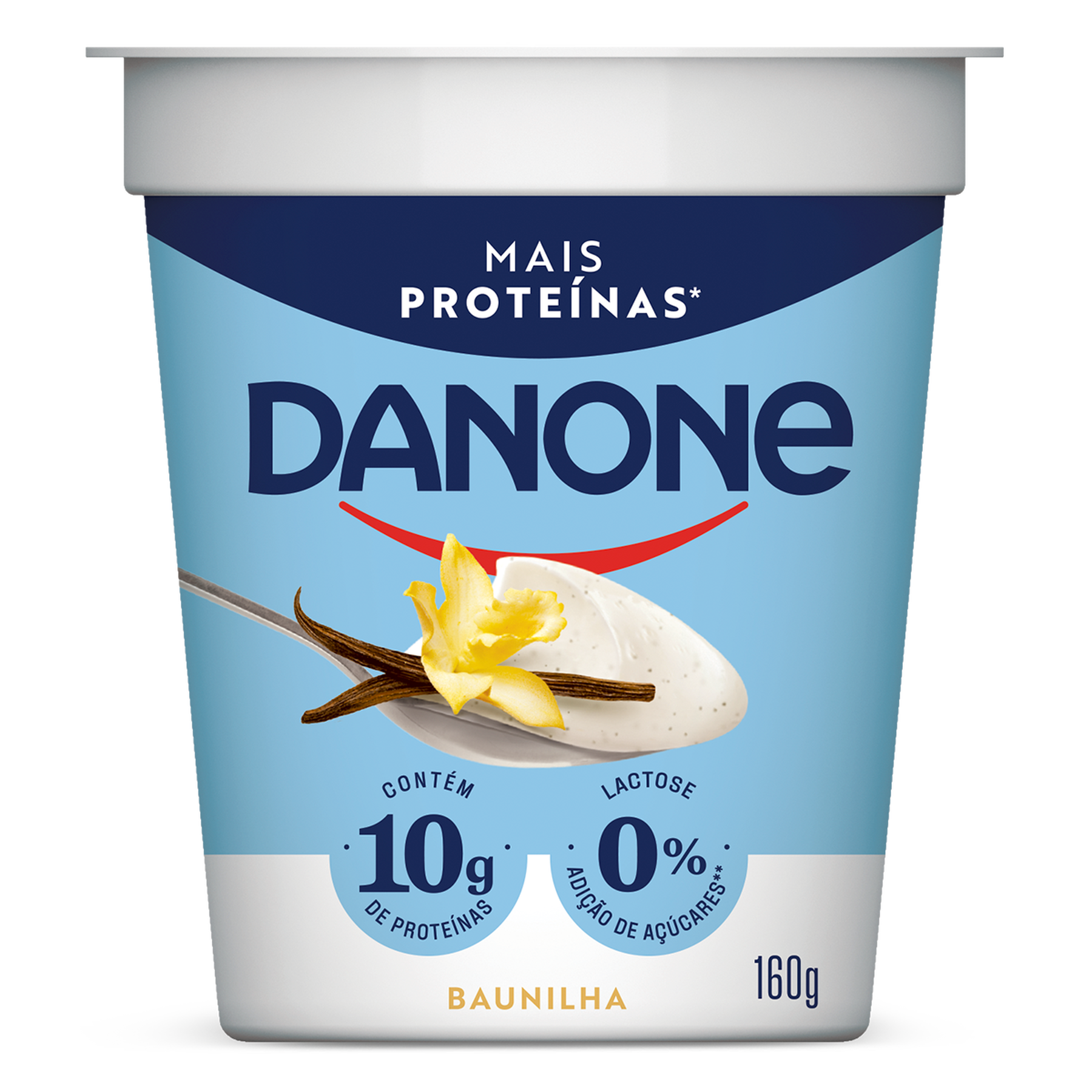 Iogurte Baunilha Mais Prote&iacute;nas Danone Copo 160g