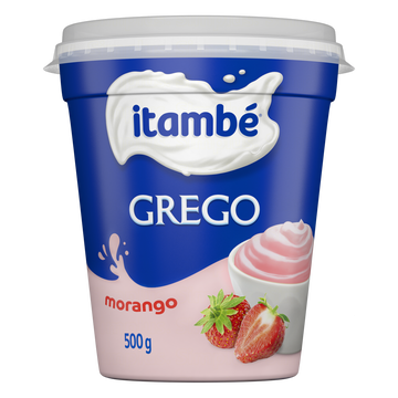 Iogurte Integral Grego Morango Itambé Pote 500g