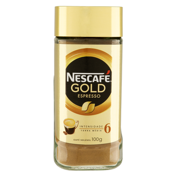 Café Solúvel Espresso Nescafé Gold Vidro 100g