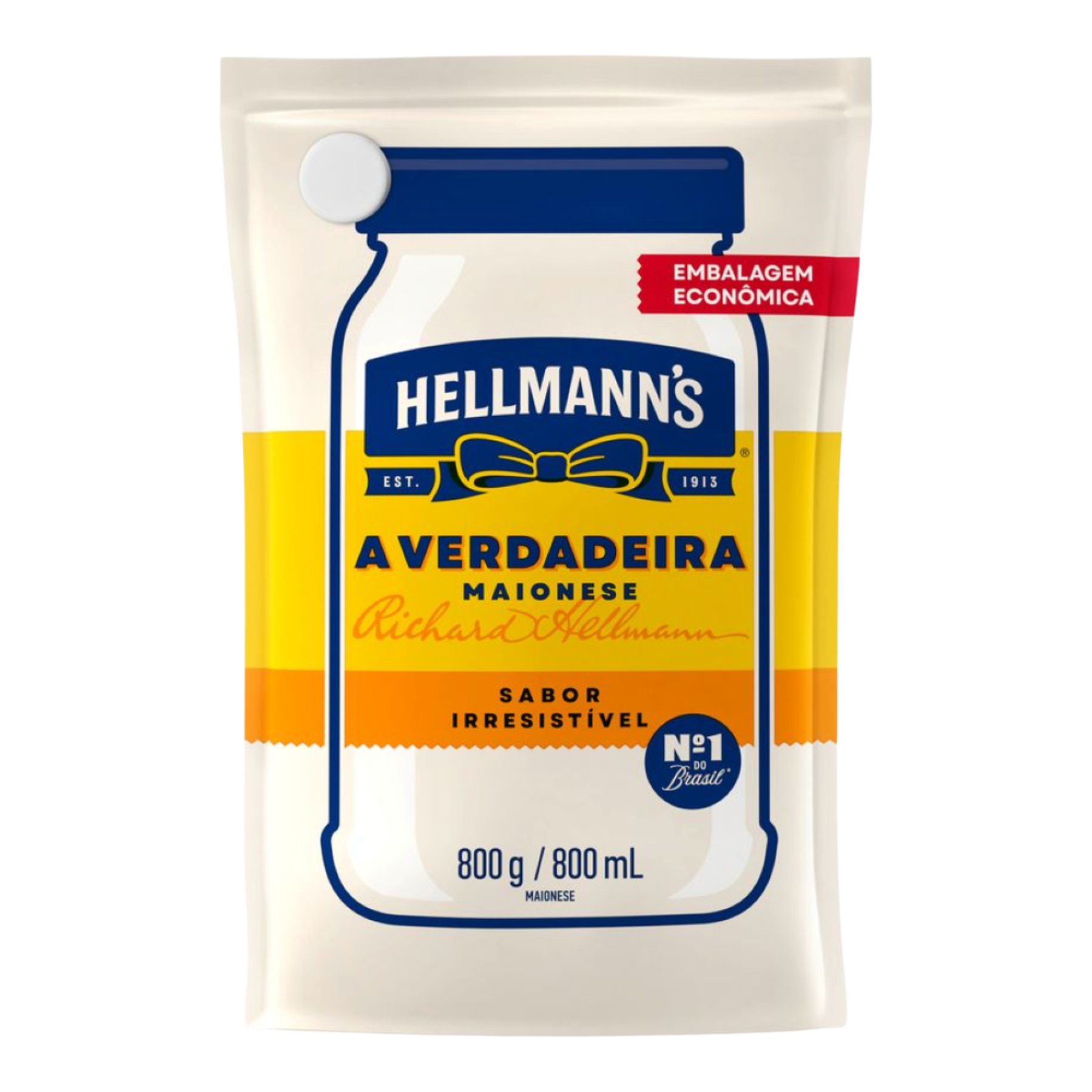 Maionese Tradicional Hellmann's Sach&ecirc; 800g