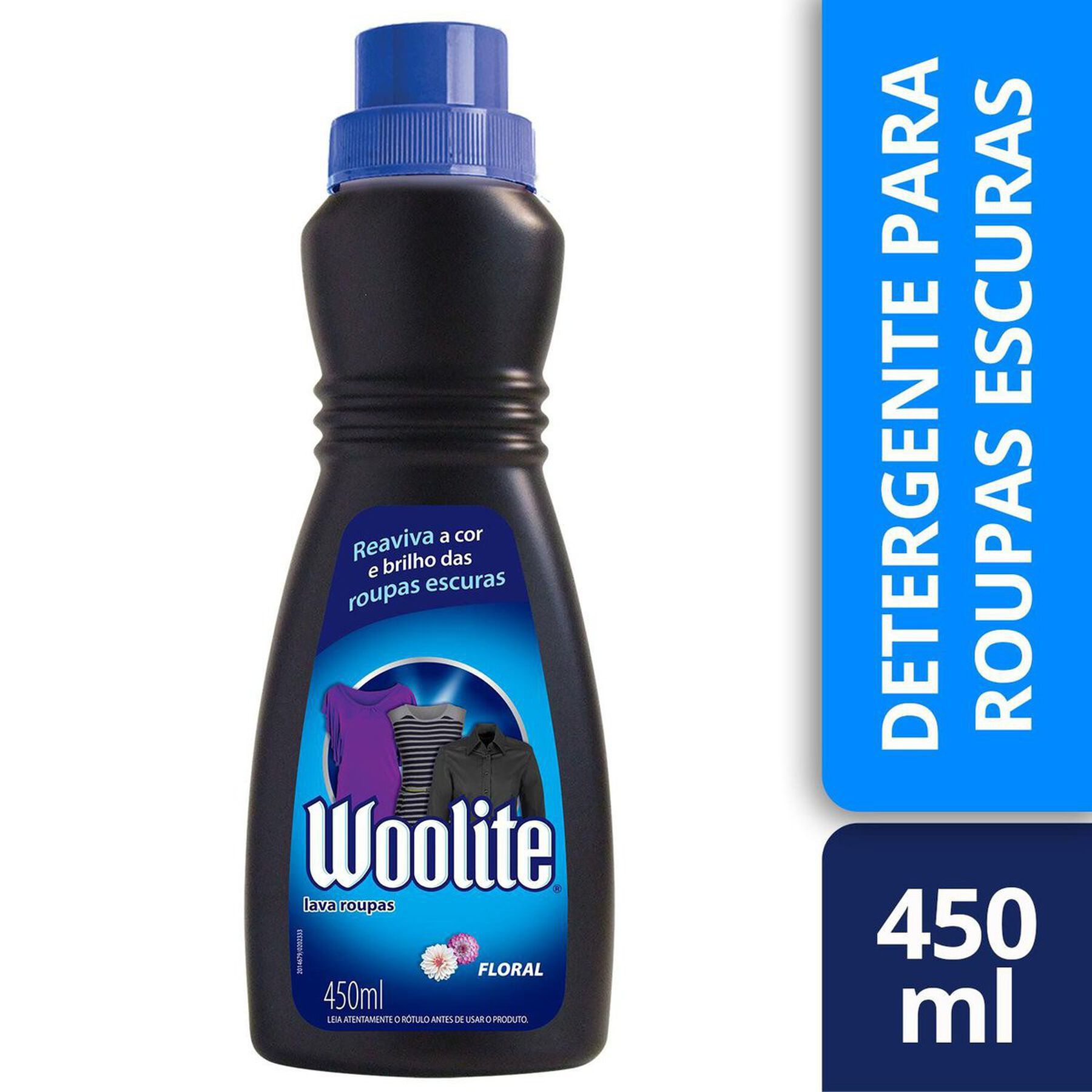 Sabão Líquido Roupas Escuras Floral Woolite Frasco 450ml
