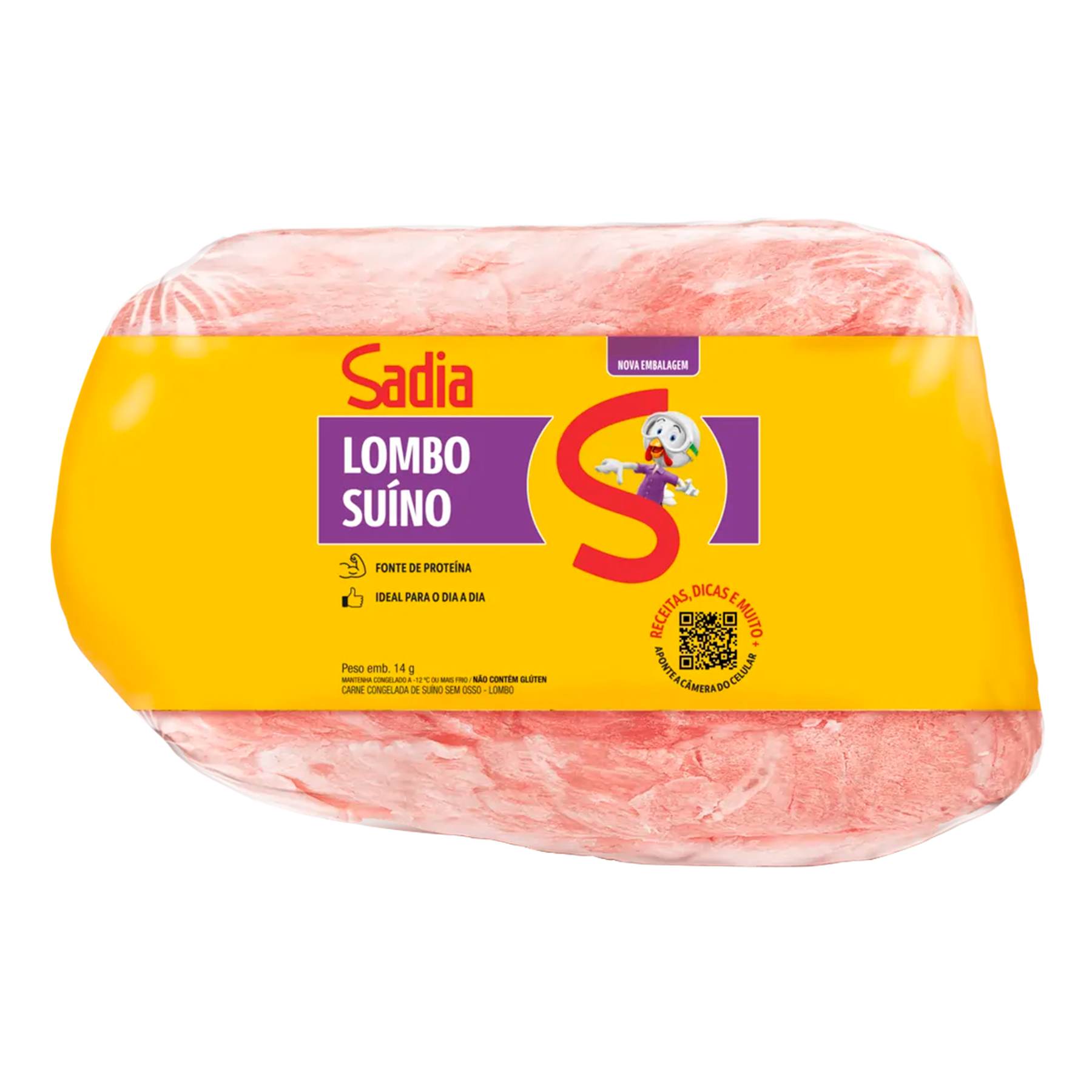 Lombo Suíno Congelado Sadia aprox. 1.600g