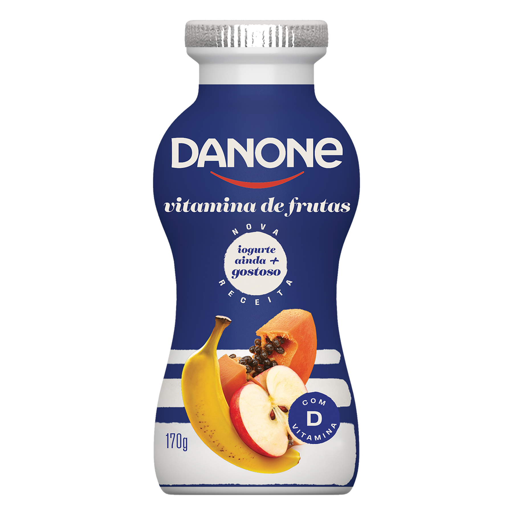 Iogurte Integral Vitamina de Frutas Danone Frasco 170g