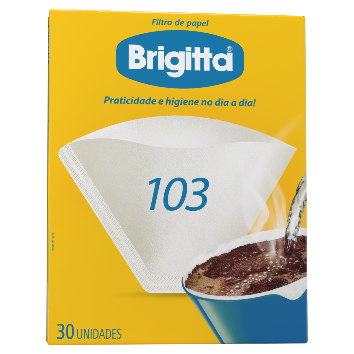 Filtro de Papel Brigitta 103 Caixa 30 Unidades