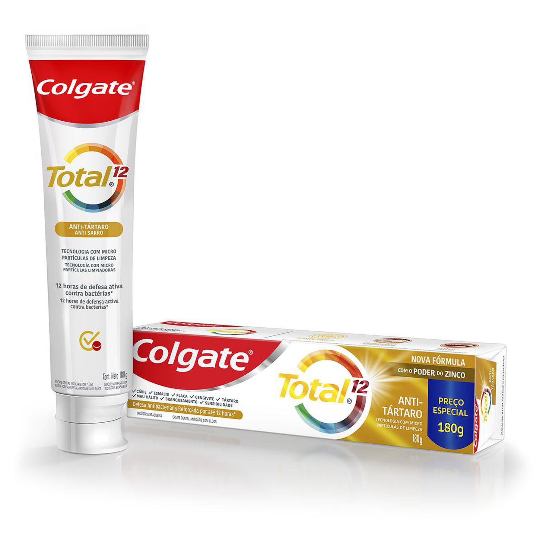 Creme Dental Colgate Total 12 Anti Tártaro 180g