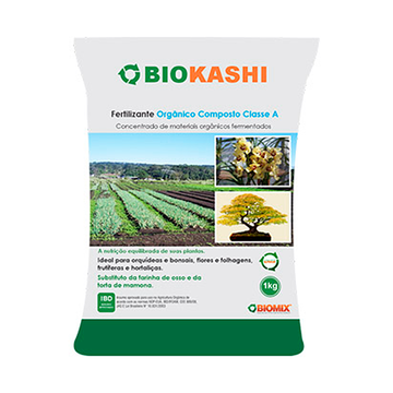 Fertilizante Orgânico Composto Classe A Biokashi Leven Jardim Pacote 1kg