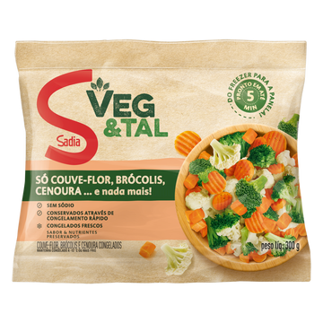 Mix de Vegetais Congelados Sadia Veg & Tal Pacote 300g