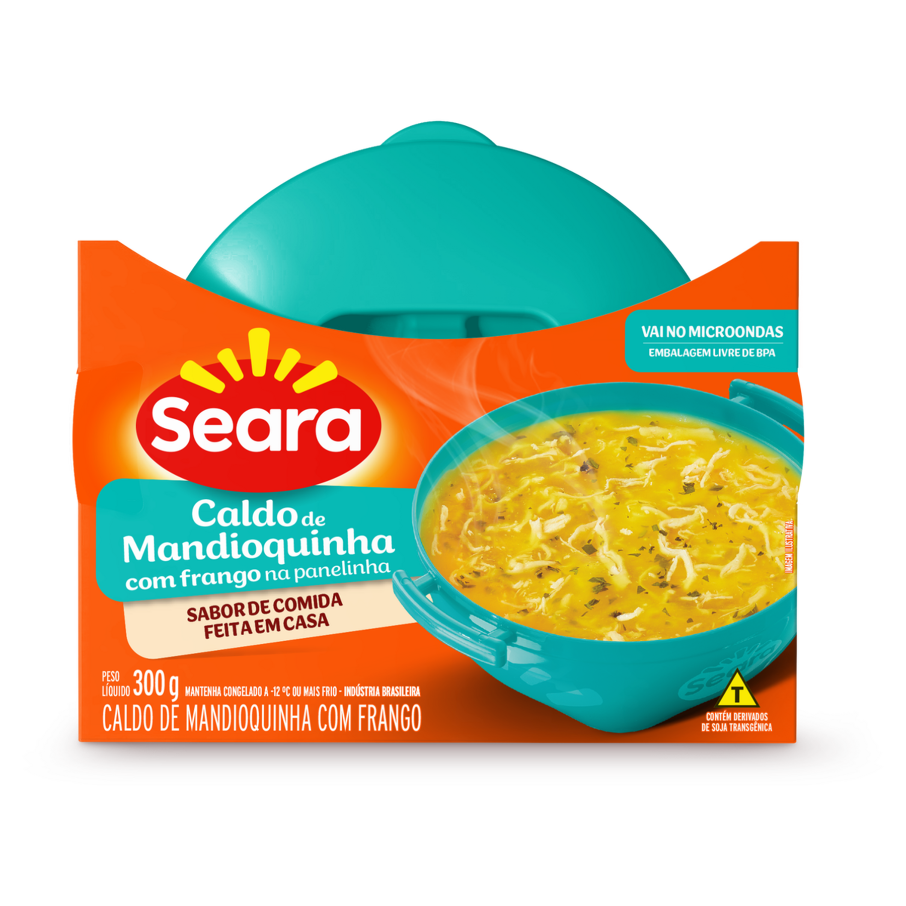 Caldo de Mandioquinha com Frango na Panelinha Seara Pote 300g&nbsp;
