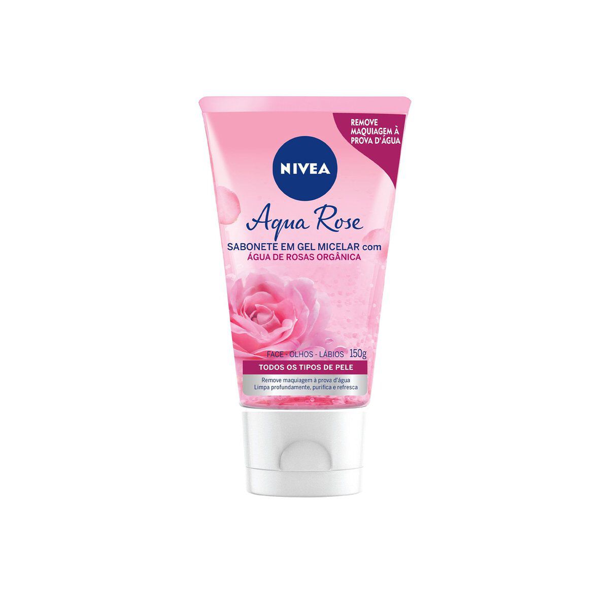 Sabonete em Gel Micelar Facial Aqua Rose Nivea Bisnaga 150ml