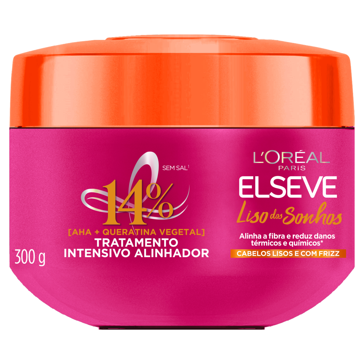 Tratamento Intensivo Alinhador Liso dos Sonhos Elseve L'or&eacute;al Paris Pote 300g