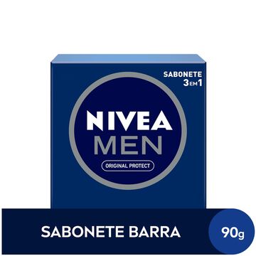 Sabonete em Barra 3 em 1 Original Protect Nivea Men Caixa 90g