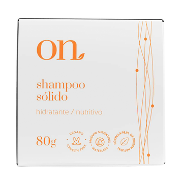 Shampoo Sólido Hidratante / Nutritivo On Orgânico Natural Caixa 80g