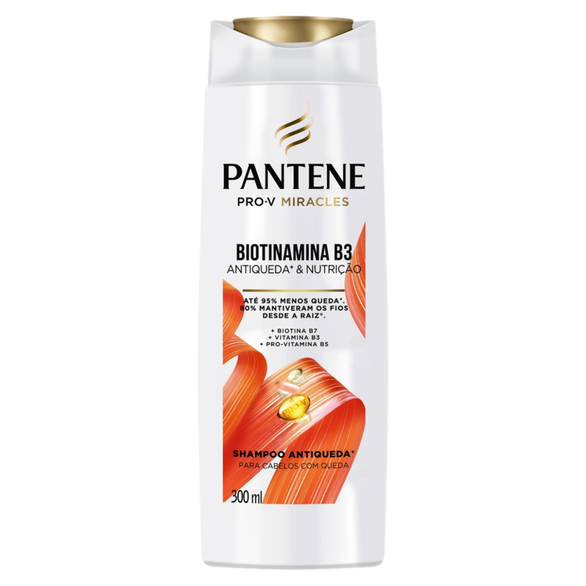 Shampoo Biotinamina B3 Antiqueda e Nutri&ccedil;&atilde;o Pantene Frasco 300ml