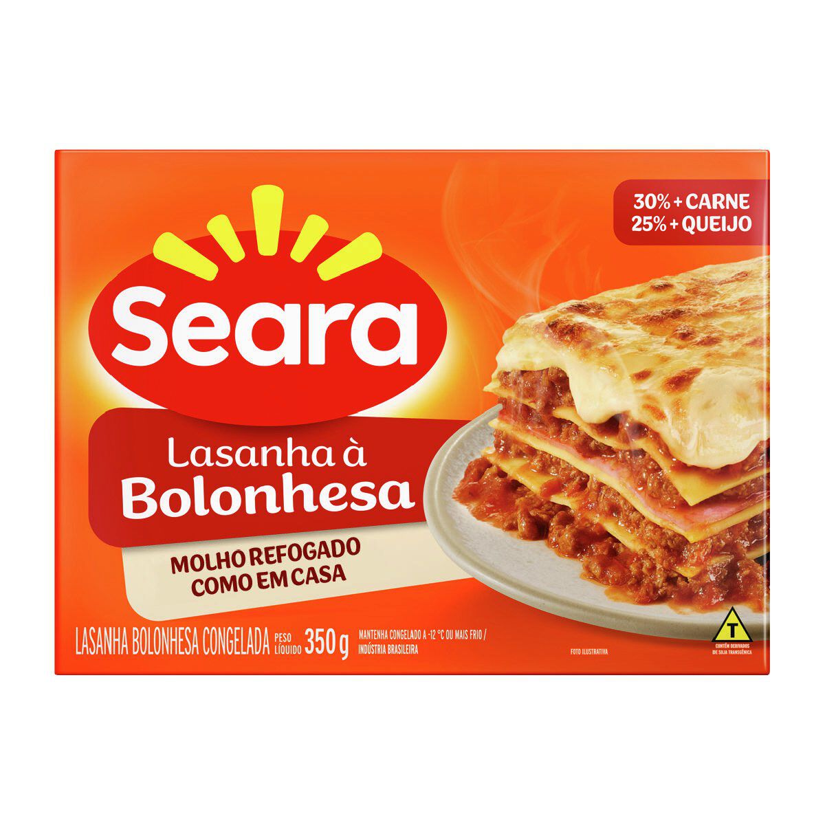 Lasanha &agrave; Bolonhesa Seara Caixa 350g