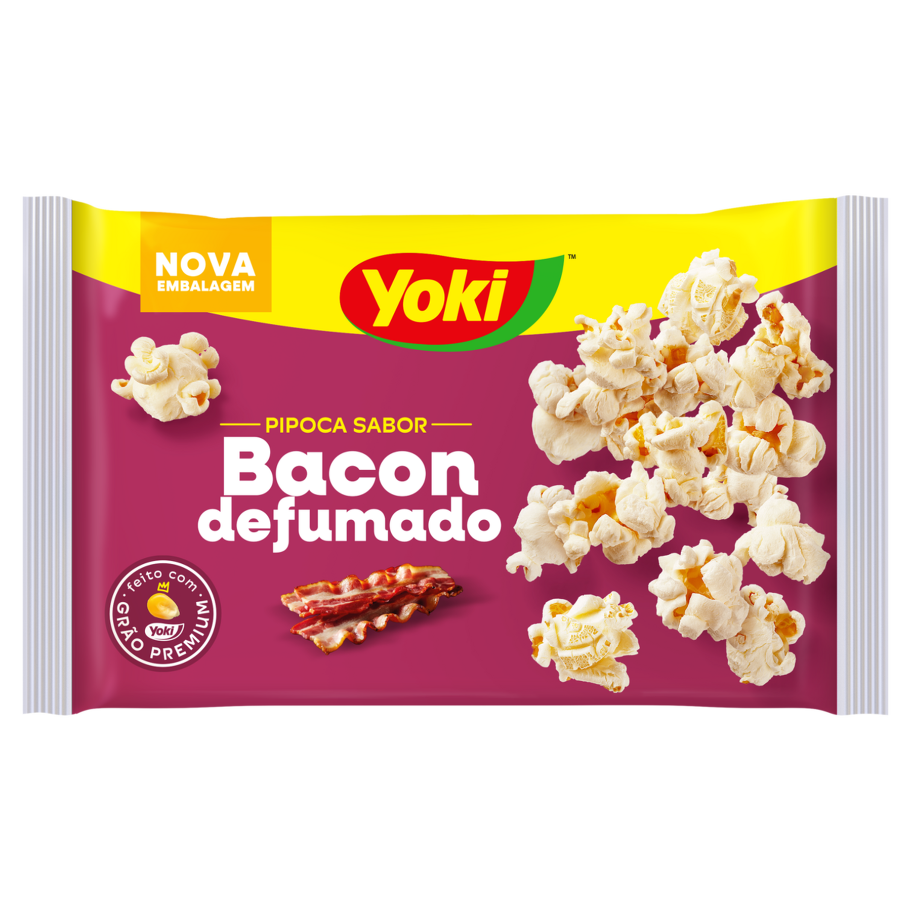 Pipoca para Micro-Ondas Bacon Yoki Pacote 100g