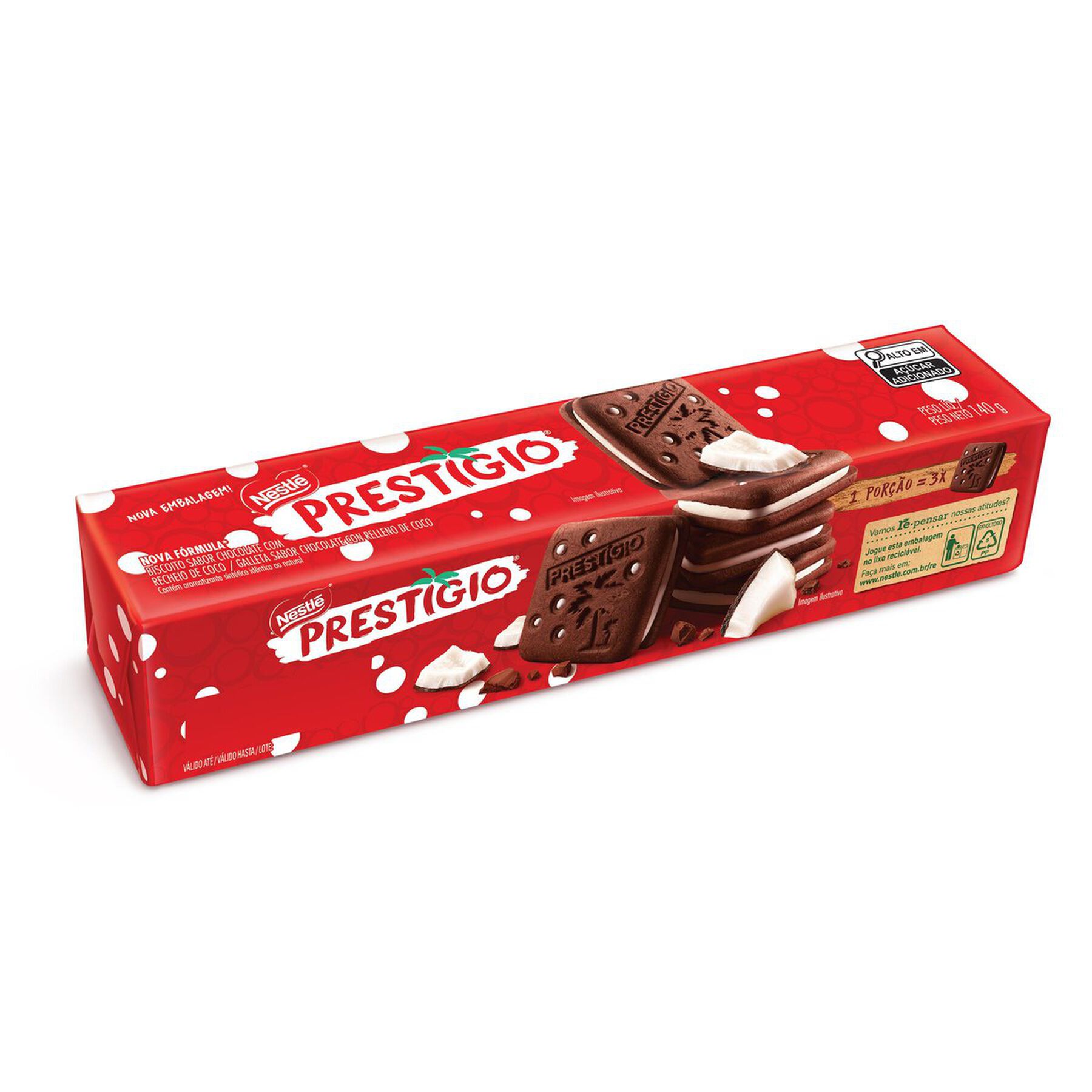 Biscoito Prestígio Nestlé Pacote 140g
