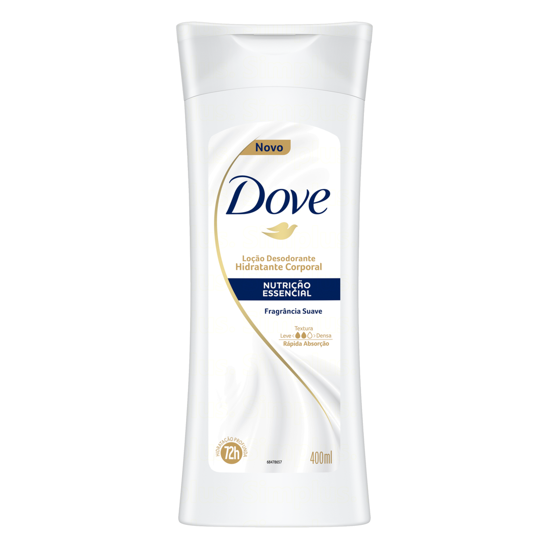 Loção Desodorante Hidratante Corporal Nutrição Essencial Dove Frasco 400ml