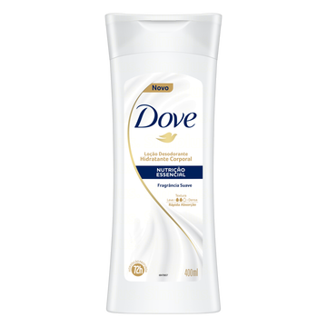 Loção Desodorante Hidratante Corporal Nutrição Essencial Dove Frasco 400ml