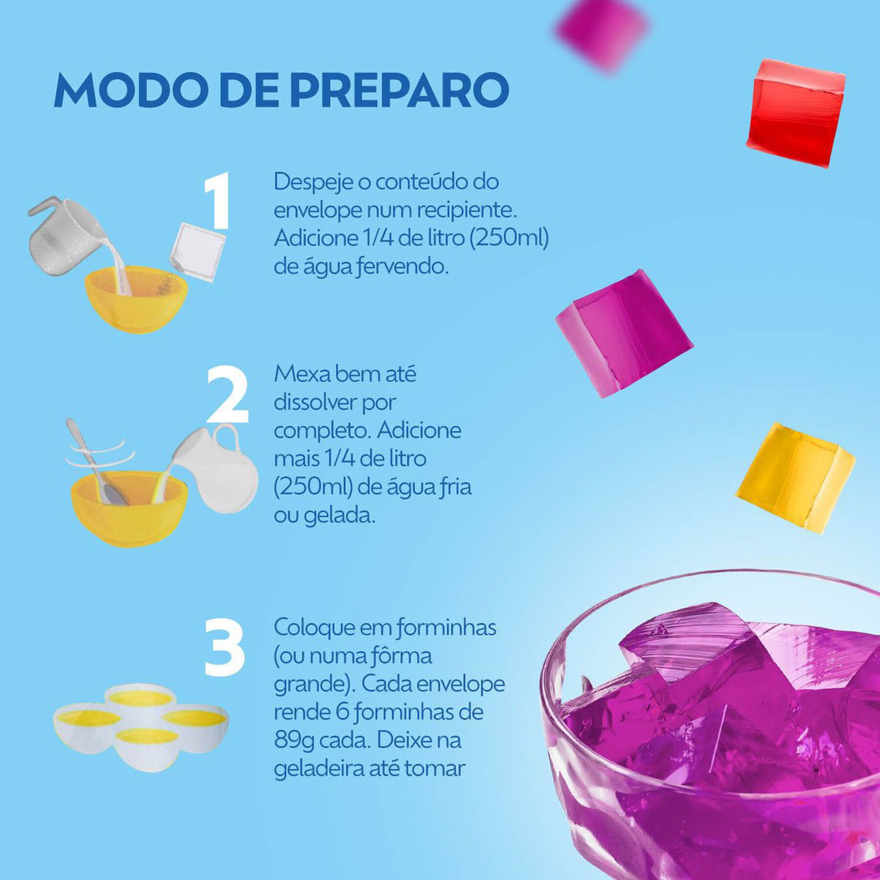 Gelatina em Pó Framboesa Zero Açúcar Royal Pacote 12g
