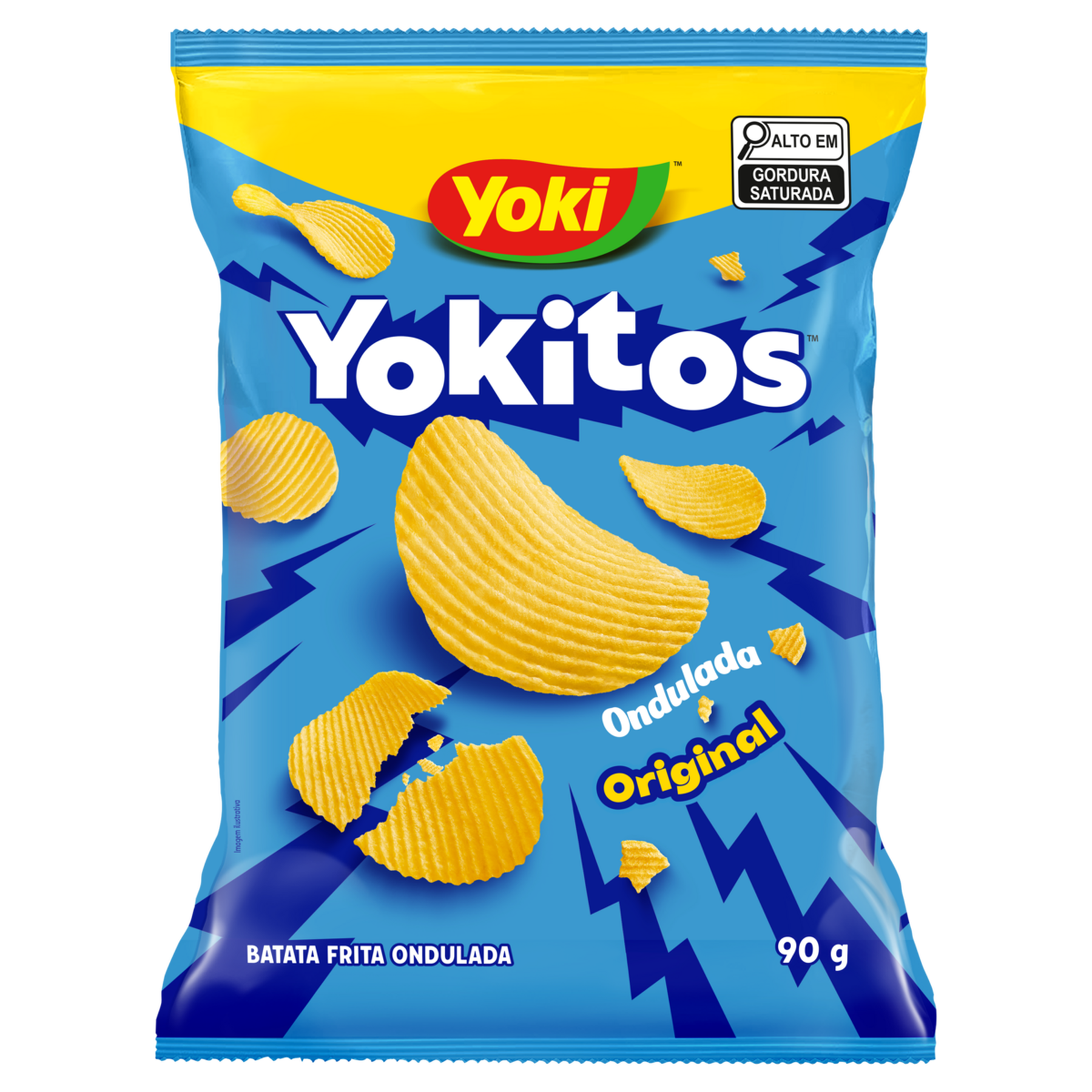 Batata Frita Ondulada com Sal Yoki Yokitos Pacote 90g