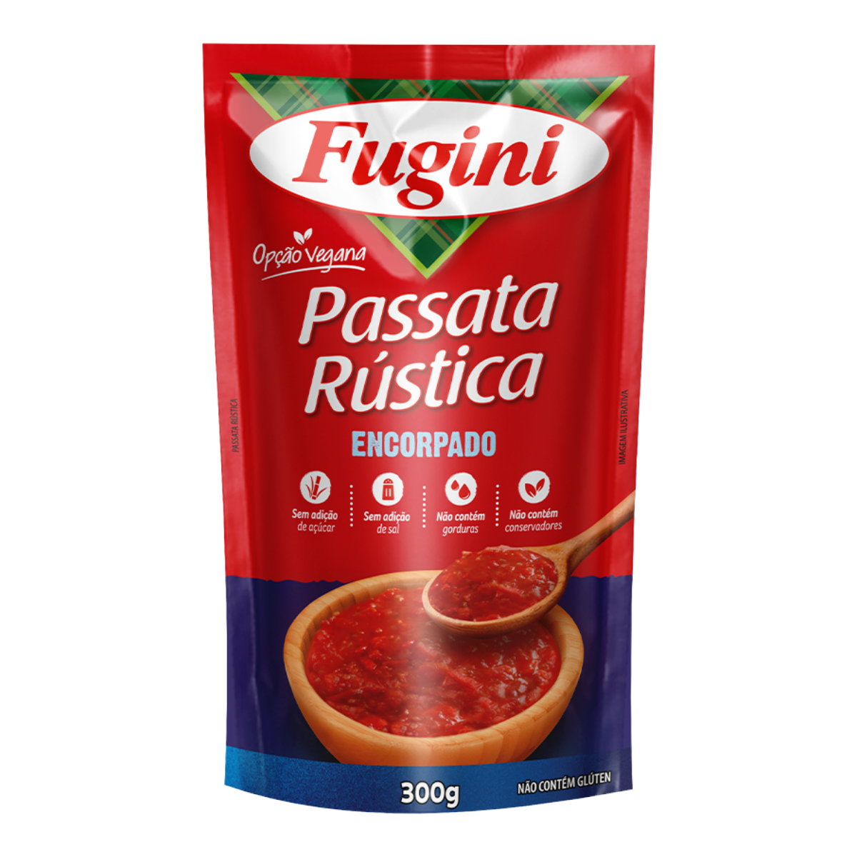Passata de Tomate R&uacute;stica Fugini 300g