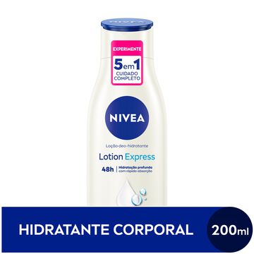 Loção Deo-Hidratante Lotion Express Nivea Frasco 200ml