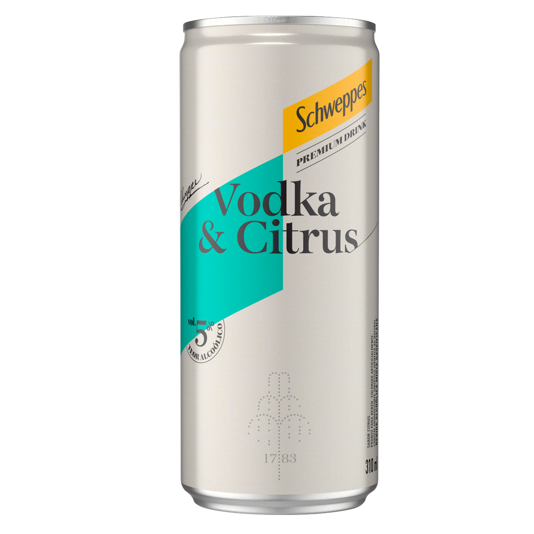 Vodka e Citrus Schweppes Premium Drink Lata 310ml