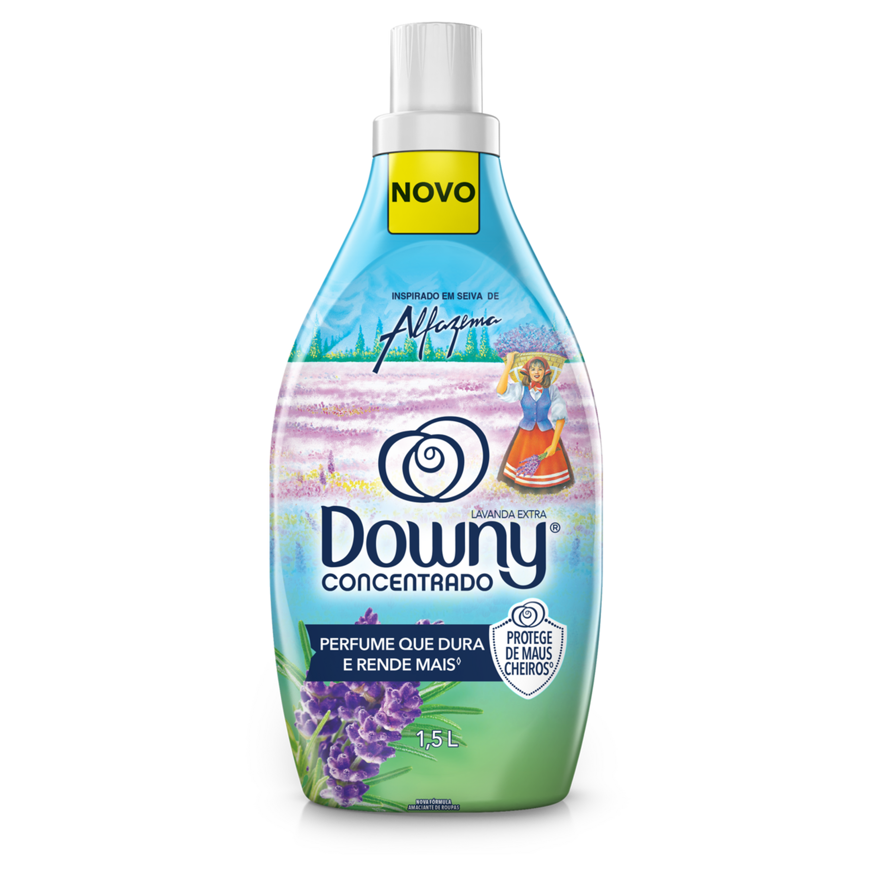 Amaciante de Roupa Concentrado Lavanda Extra Downy Frasco 1,5l