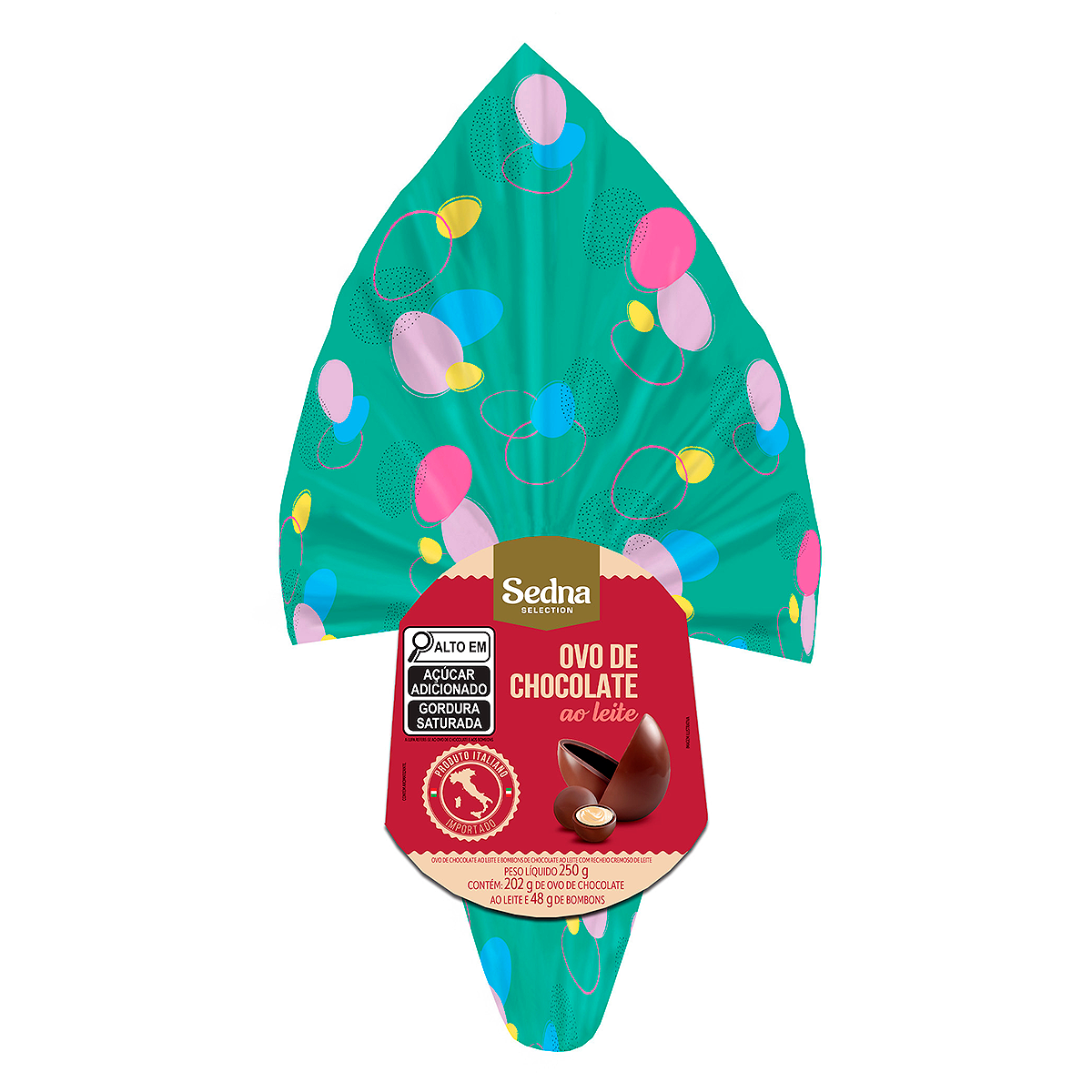 Ovo de P&aacute;scoa ao Leite Sedna 250g