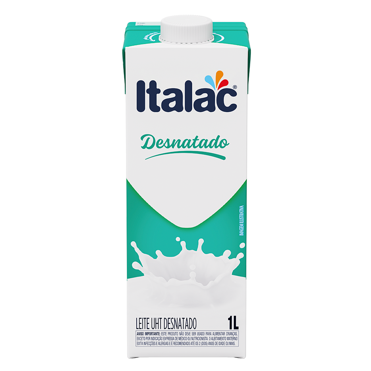 Leite Desnatado Italac 1l