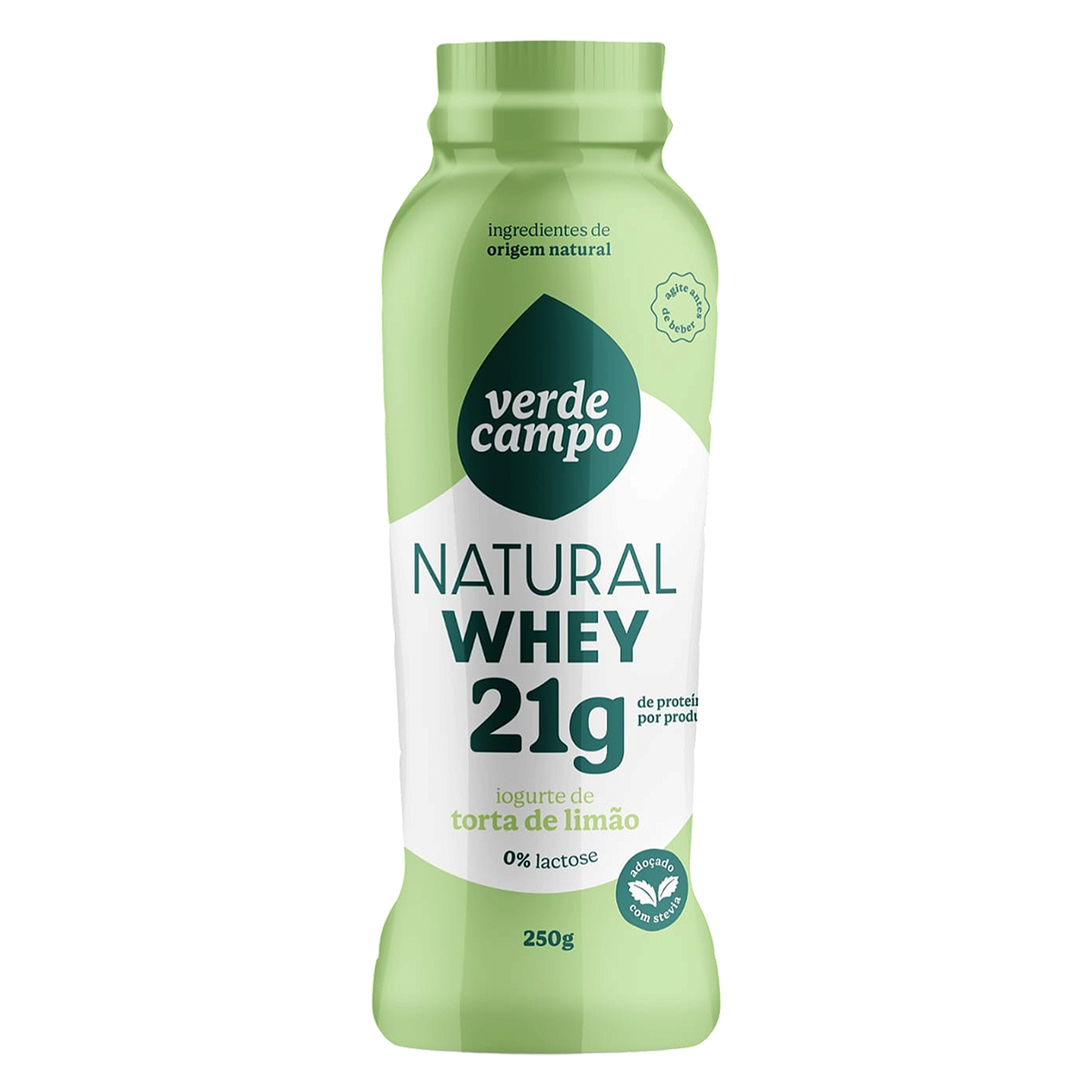 Iogurte Torta de Lim&atilde;o Natural Whey 21g Verde Campo Frasco 250g