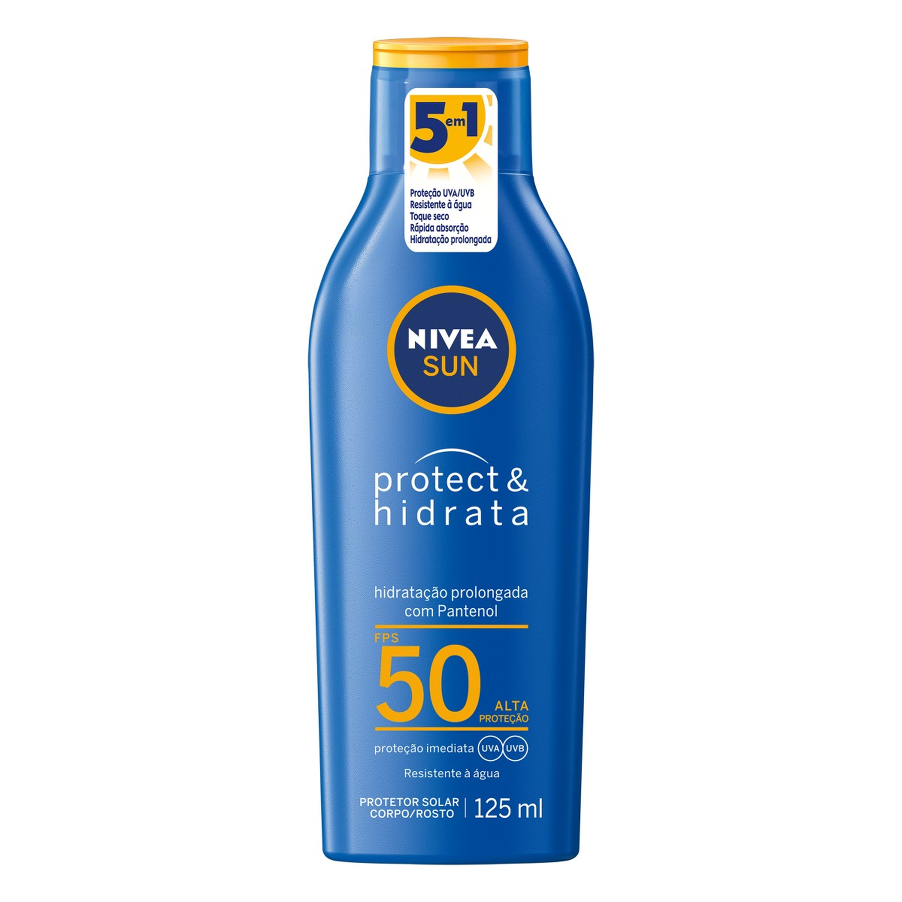 Protetor Solar FPS 50 Nivea Sun Protect & Hidrata Frasco 125ml