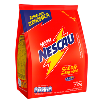 Achocolatado em Pó Nestlé Nescau Pacote 730g Embalagem Econômica