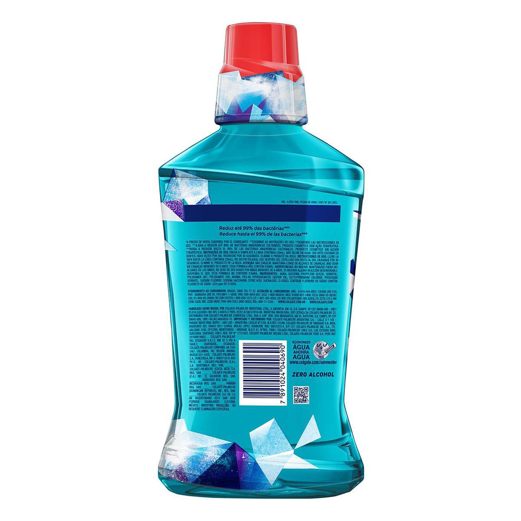 Enxaguante Bucal Plax Ice Fusion Colgate Frasco 500ml - Embalagem Leve 500ml Pague 350ml&nbsp;