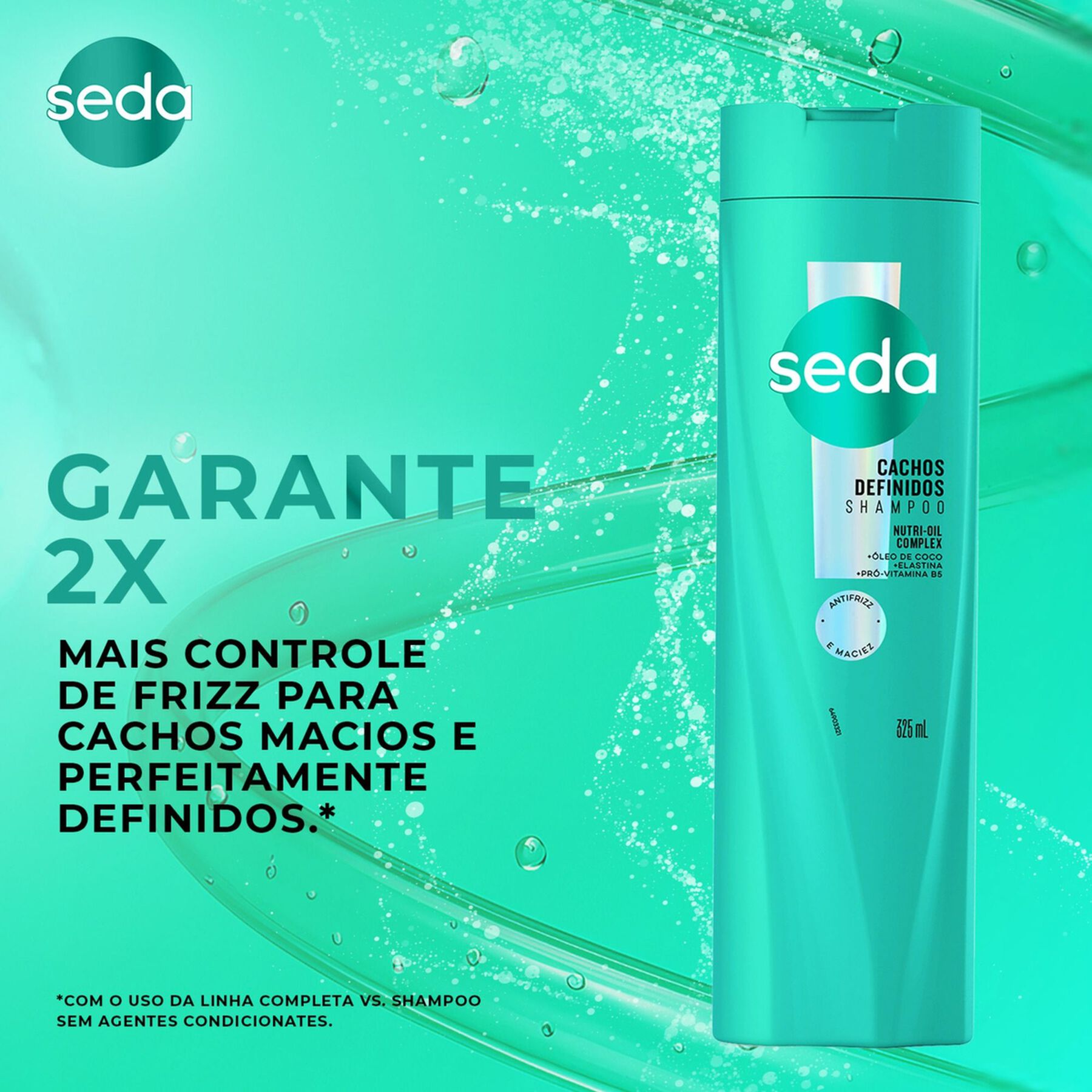 Shampoo Cachos Definidos Seda Frasco 325ml