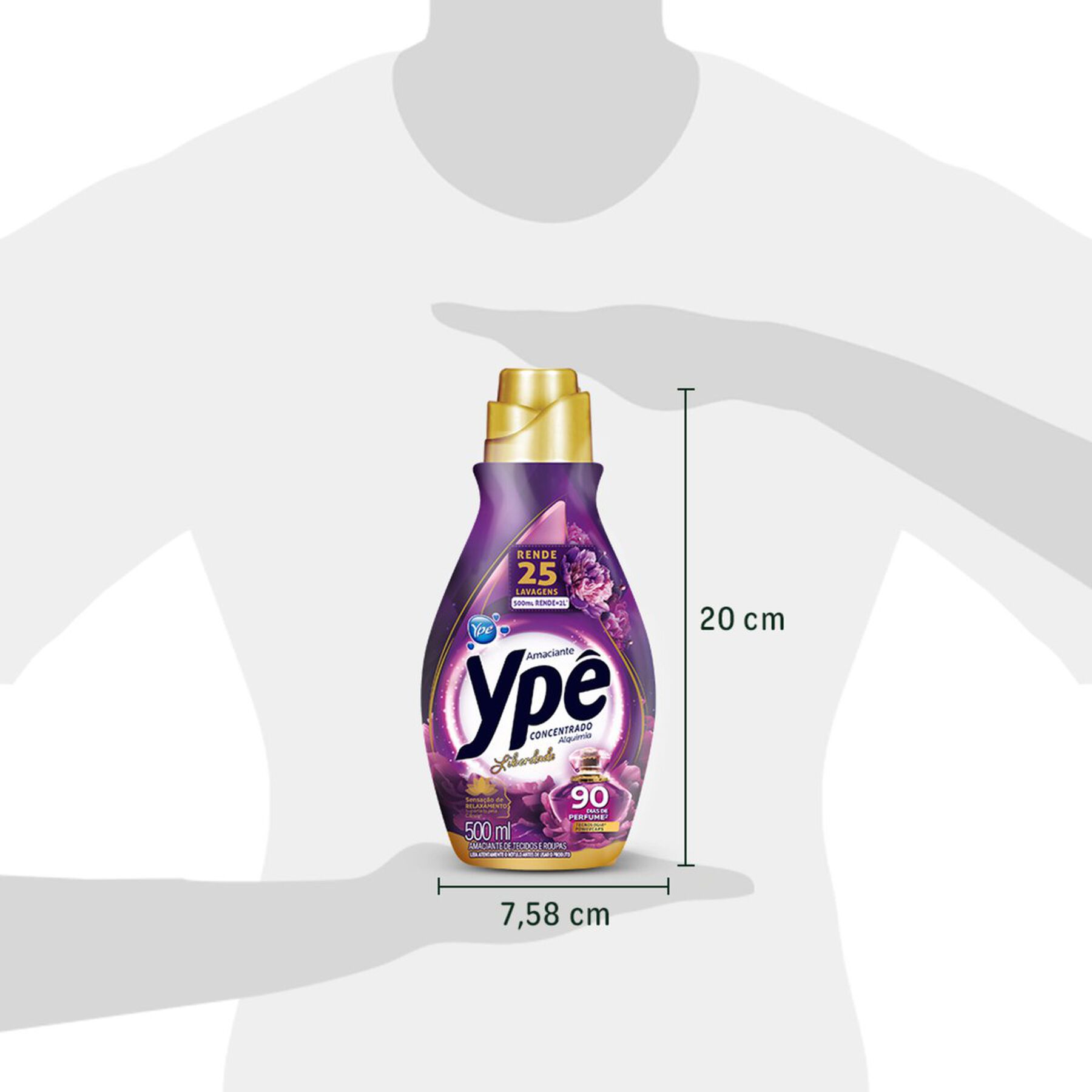 Amaciante de Roupa Concentrado Liberdade Ypê Alquimia Frasco 500ml