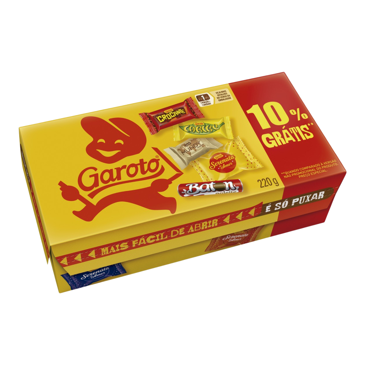Bombom Sortido Garoto Caixa 220g Gr&aacute;tis 10%