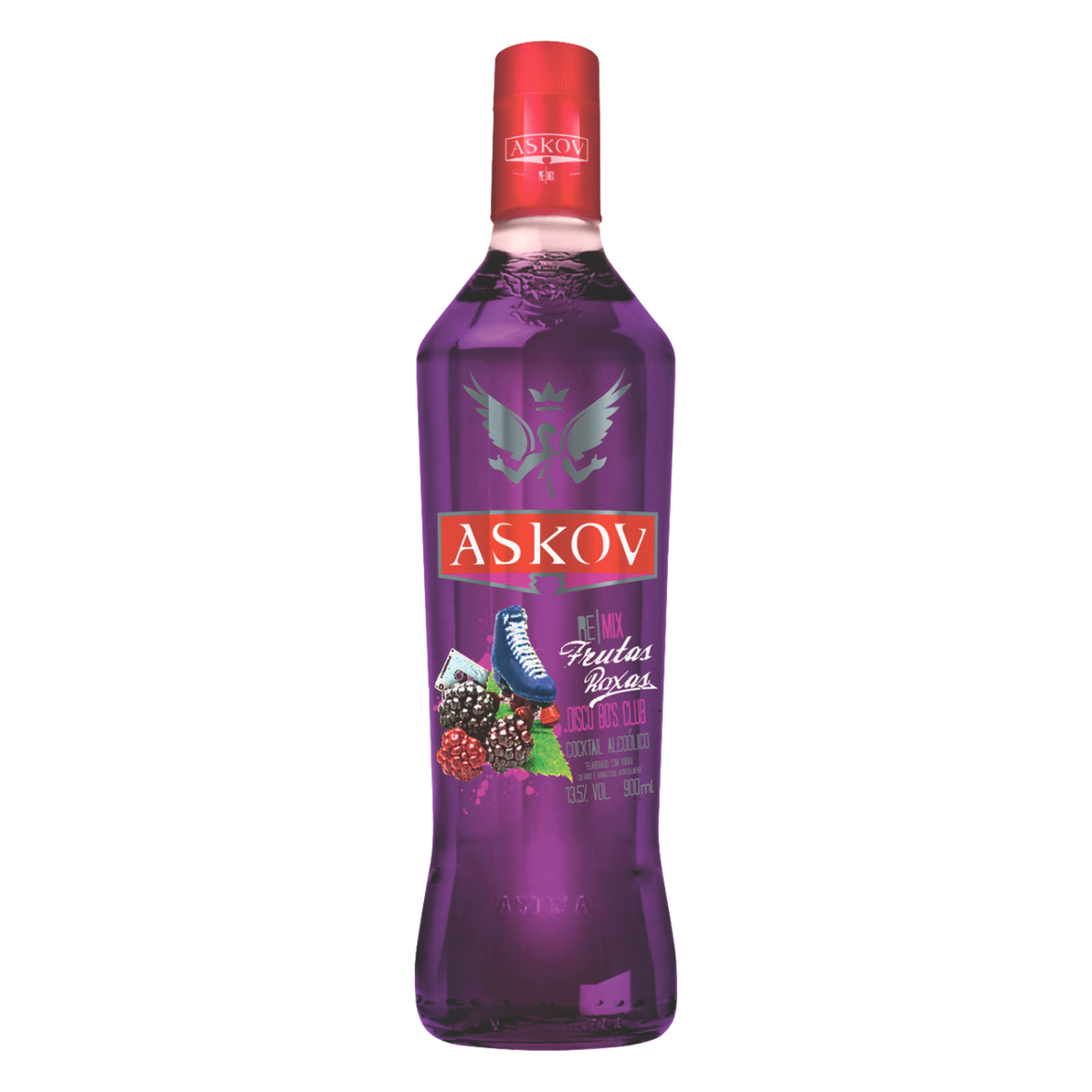 Vodka Frutas Roxas&nbsp;Askov Garrafa 900ml