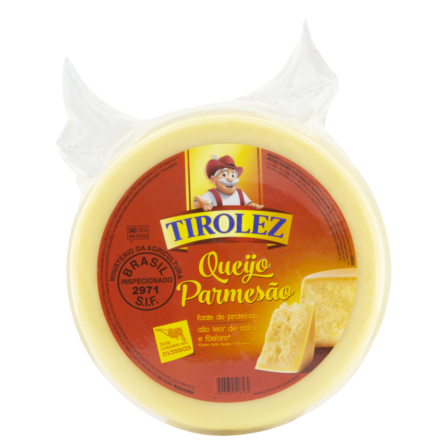 Queijo Parmes&atilde;o Peda&ccedil;o Tirolez aprox. 200g